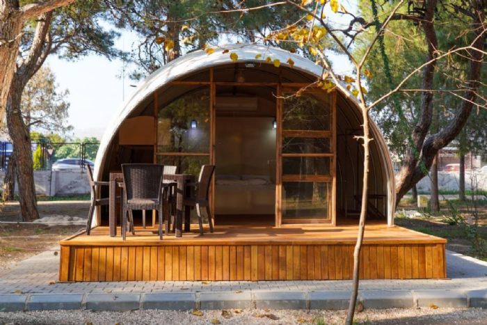 Tatilciler glamping ve bungalovdan memnun