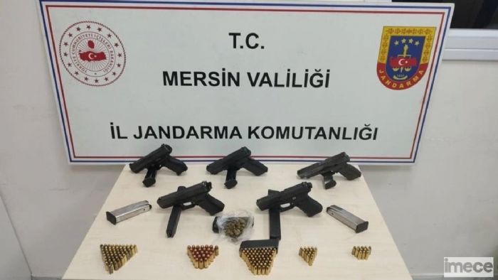 Mersin’de Silah Kaakl Operasyonu: 5 Gzalt