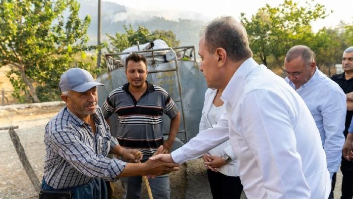 Silifke Alevler inde: Bakan Seer Yangn Blgesinde!
