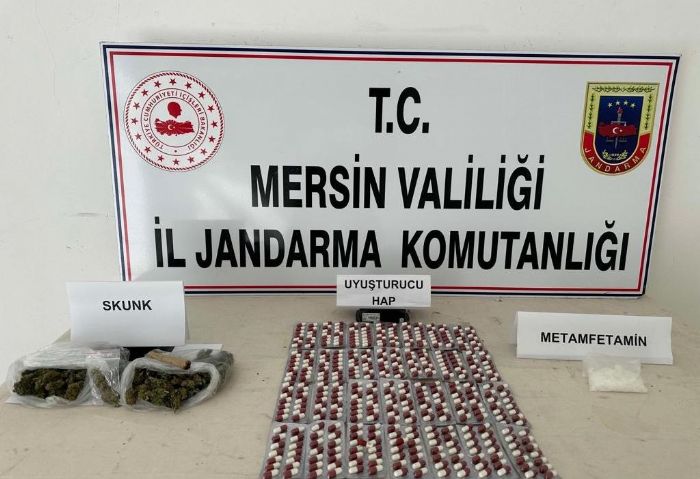 Mersin’de uyuturucu operasyonu; 2 kii tutukland