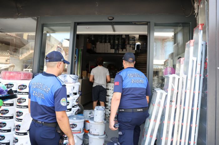 Toroslar Zabtasndan Ruhsat  ve Kaldrm galine Sk Denetim